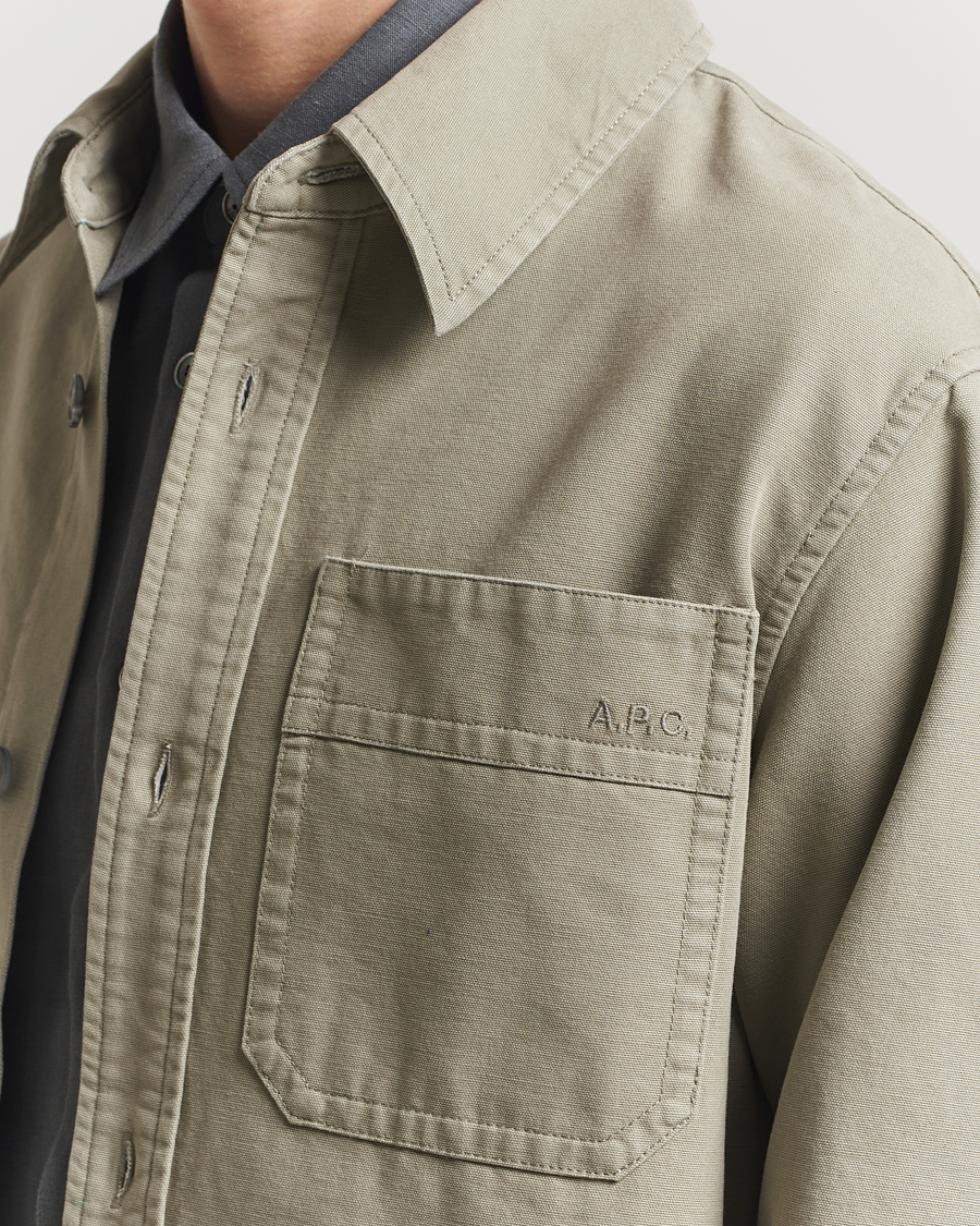 Herren | Hemden | A.P.C. | Basile Denim Overshirt Gray Green