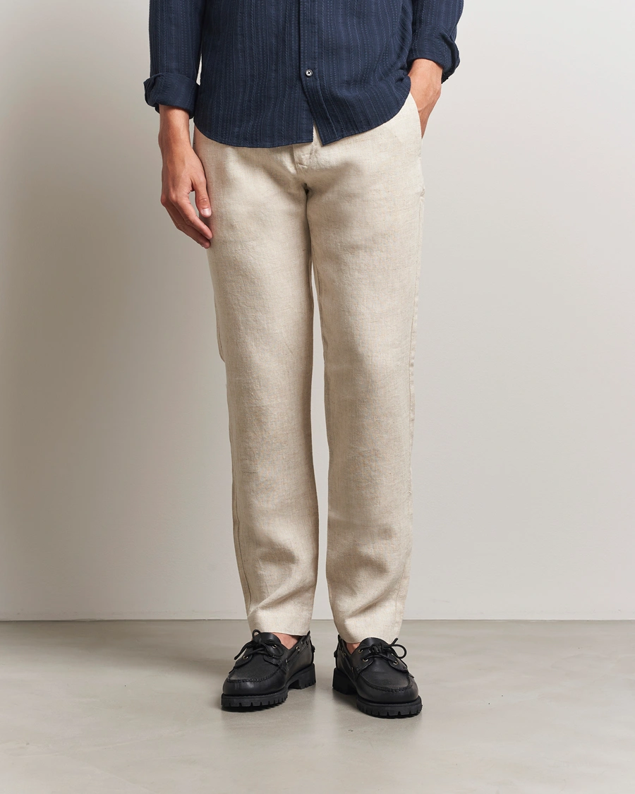 Herren | Hosen | NN07 | Theo Linen Trousers Oat