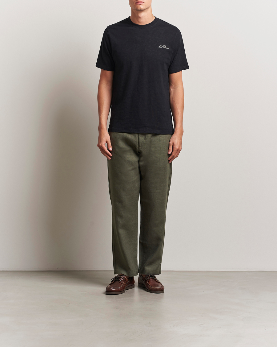 Herren | Hosen | NN07 | Aden Regular Fit Linen Trousers Croc Green