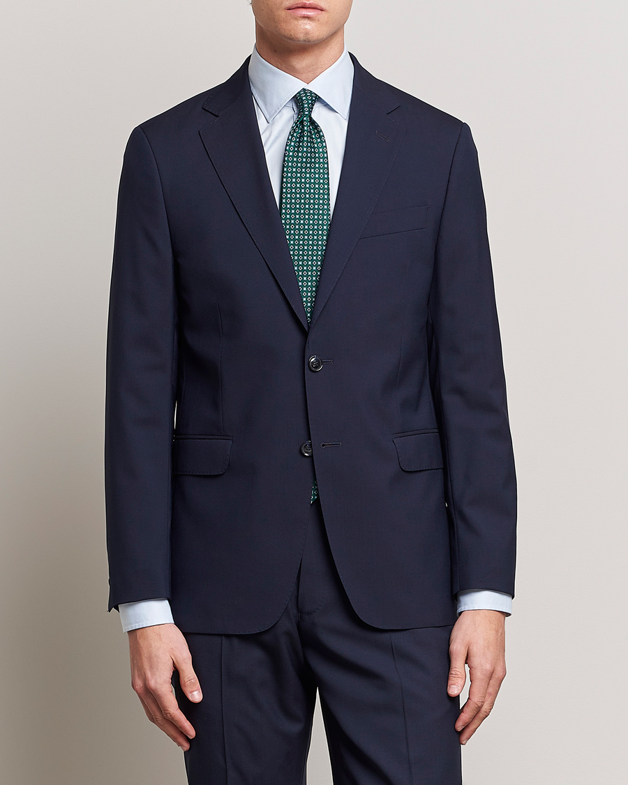 Herren | Anzüge | Oscar Jacobson | Falk Wool Suit Blue