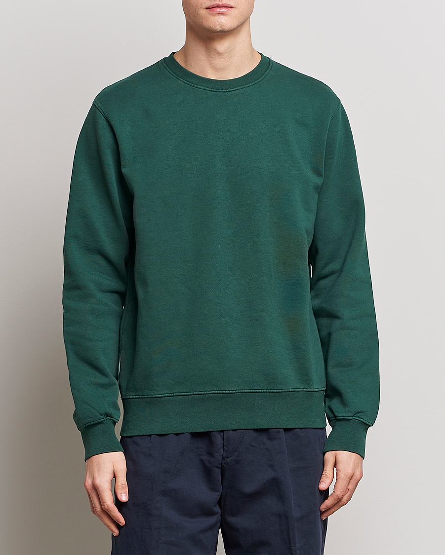 Herren | Colorful Standard | Colorful Standard | 2-Pack Classic Organic Crew Neck Sweat Navy Blue/Emerald Green