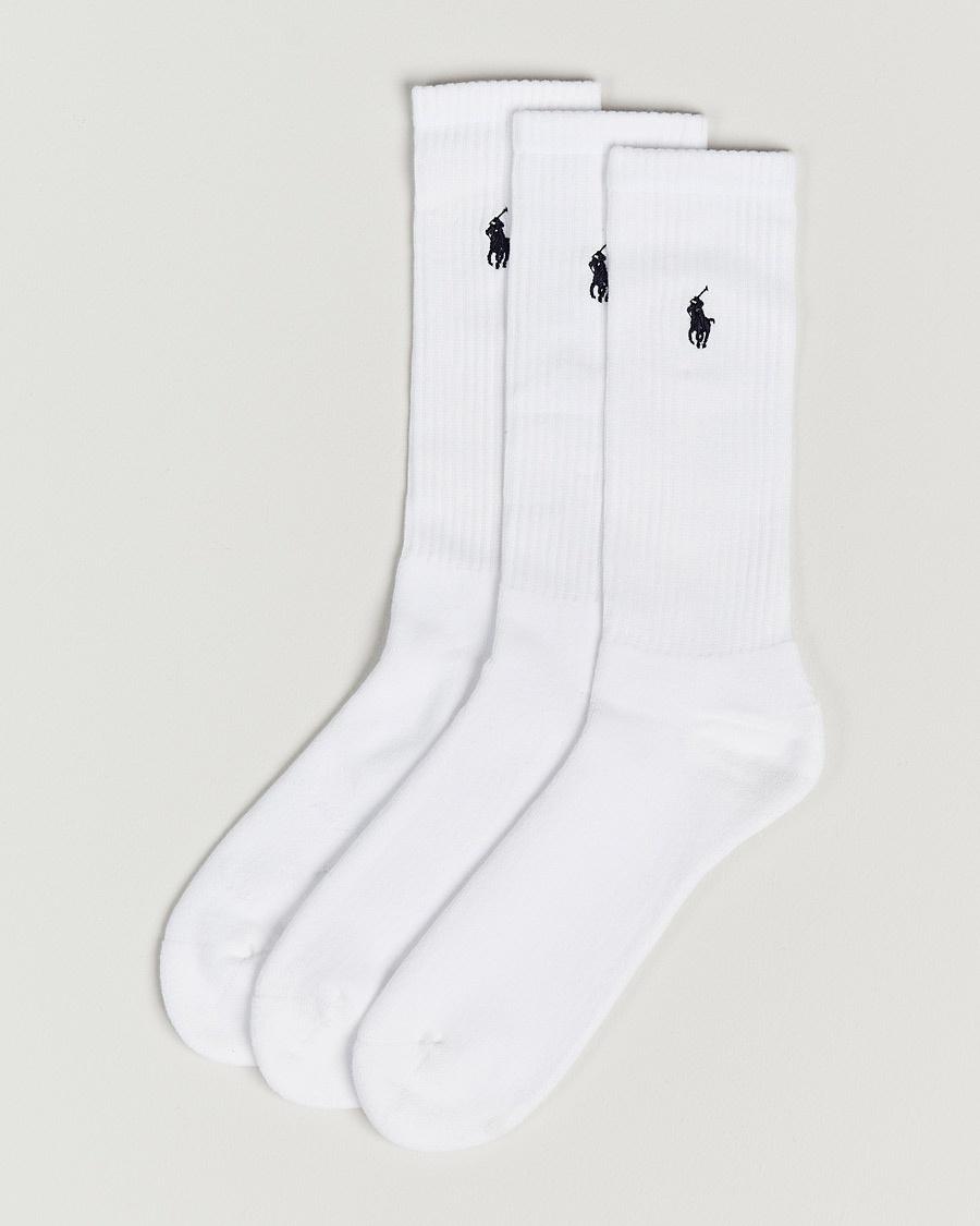 Polo Ralph Lauren 3-Pack Crew Sock White – Weiß