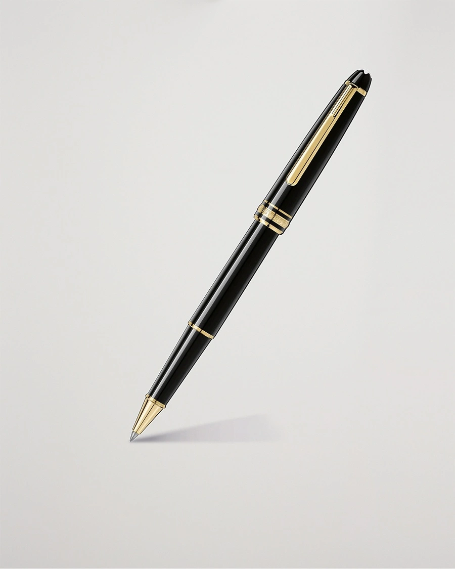 Montblanc 163 Classique Meisterstück Rollerball Pen Black – Schwarz