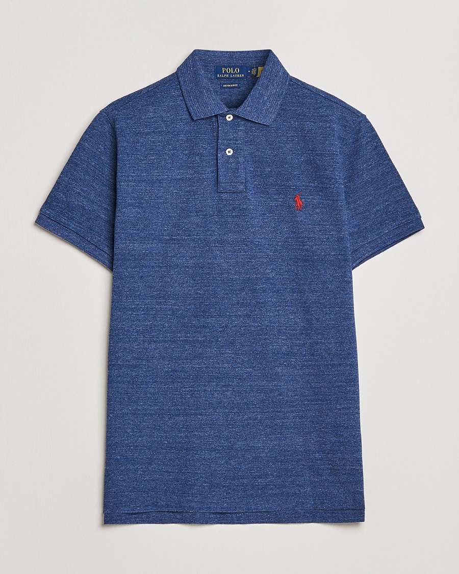 Polo Ralph Lauren Custom Slim Fit Polo Classic Royal Heather – Blau