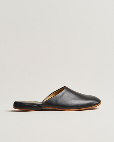 Leather mule clearance slippers