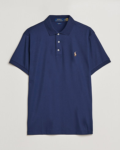 Slim Fit Pima Cotton Polo Refined Navy