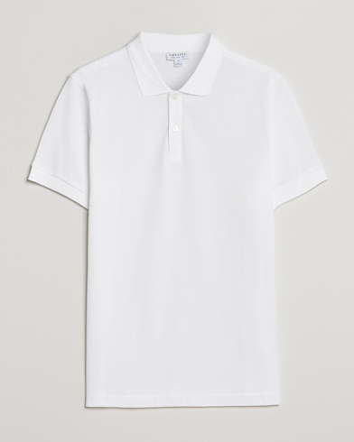  Short Sleeve Pique Polo White