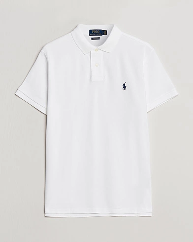  Custom Slim Fit Polo White