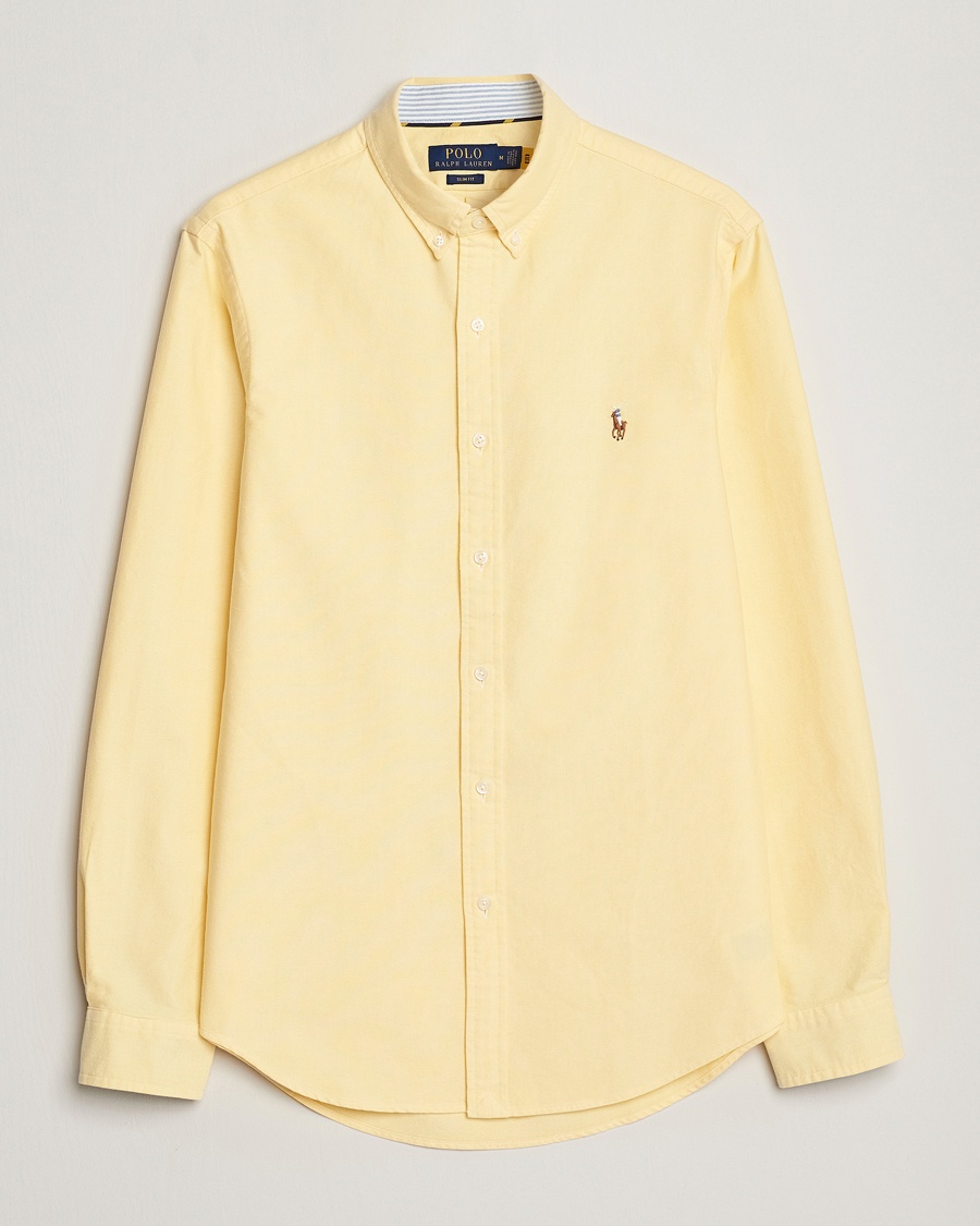 Herren | Sale kleidung | Polo Ralph Lauren | Slim Fit Oxford Button Down Shirt Yellow Oxford