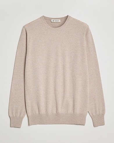  Cashmere Crew Neck Sweater Beige