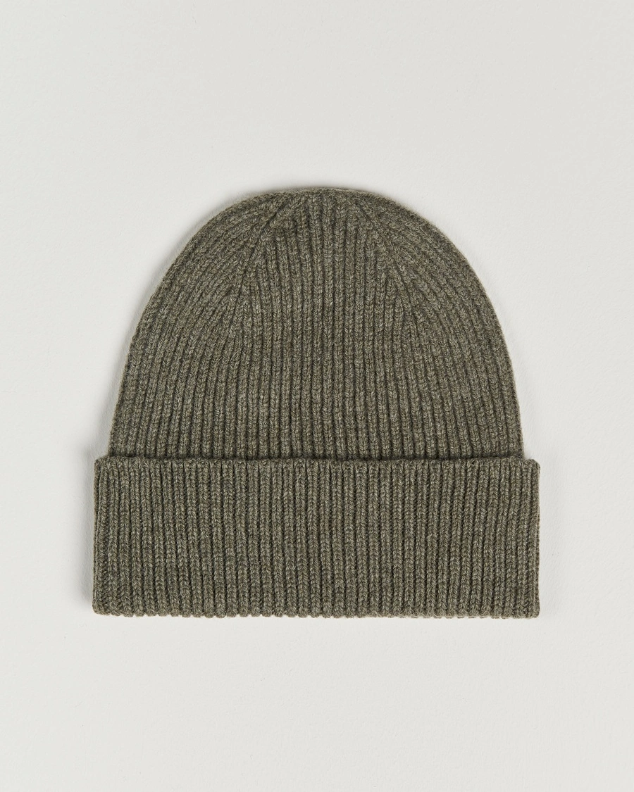 Colorful Standard Merino Wool Beanie Dusty Olive – Grün