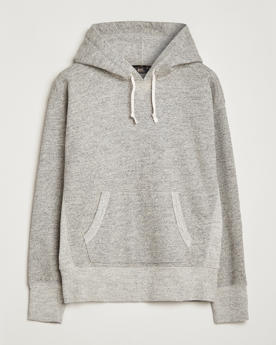 RRL Hooded Pullover Athletic Grey Heather – Grau