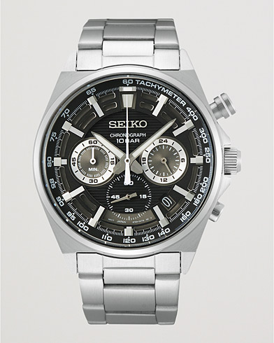 Seiko Chronograph 41mm Steel Black Dial bei Care of Carl