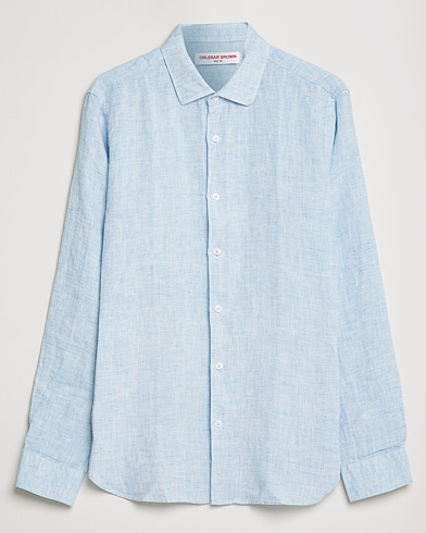  Giles Linen CLS Shirt Pale Blue/White