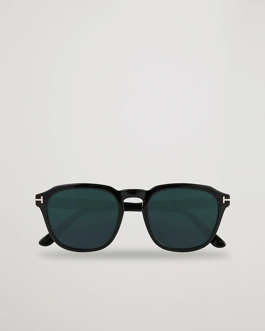 Tom Ford Avery Sunglasses Shiny Black/Blue – Schwarz