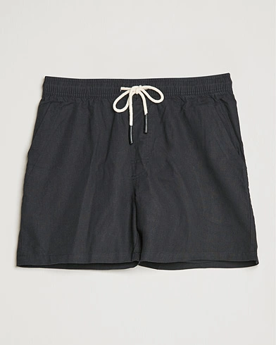  Linen Shorts Black