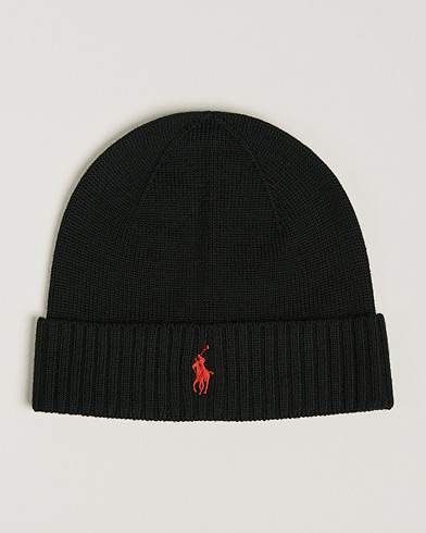 Polo Ralph Lauren Merino Beanie Polo Black