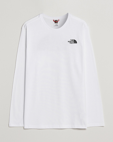 The North Face Long Sleeve Easy T-Shirt White bei Care of Carl