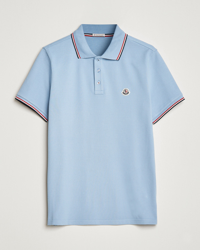 Baby blue moncler polo on sale