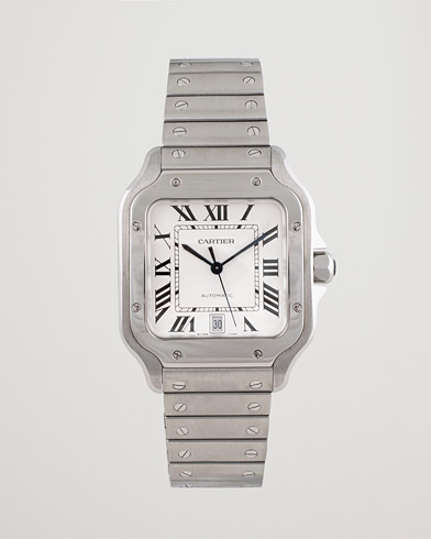 Cartier Pre Owned Santos De Cartier WSSA0029 Steel White bei Care