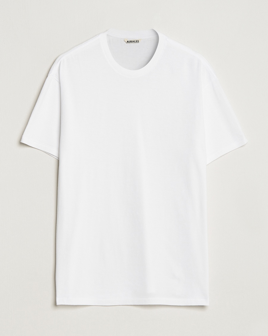 Auralee Seamless Crew Neck T-Shirt White – Weiß