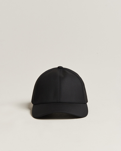 Black polo cap with leather strap online