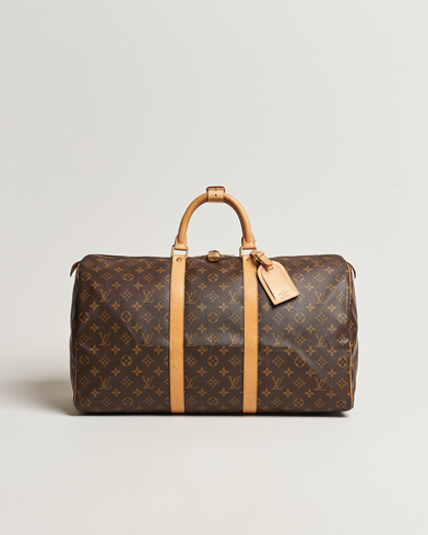 Louis Vuitton Monogram Keepall Bandouliere 50 Boston Travel Hand Bag P2930