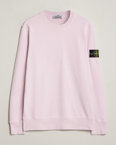 Stone Island Garment Dyed Cotton Sweatshirt Pink bei Care of Carl