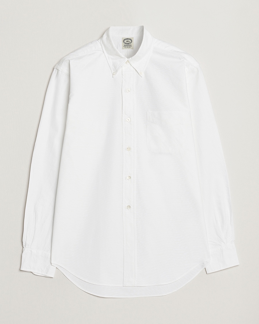 Kamakura Shirts Vintage Ivy Oxford Button Down Shirt White – Weiß