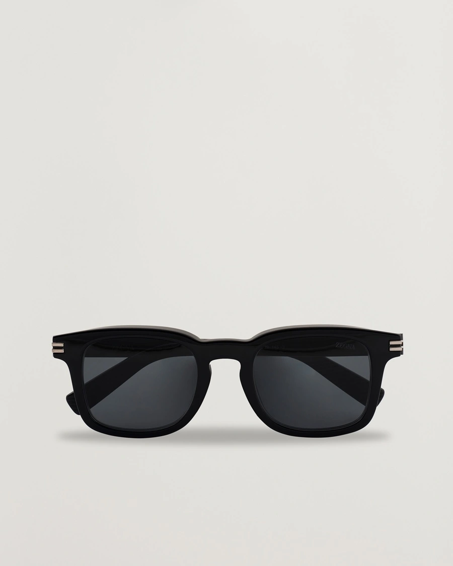 Zegna EZ0230 Sunglasses Black/Smoke – Schwarz
