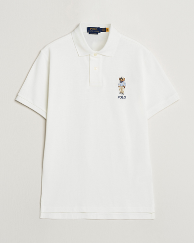 Polo Ralph Lauren Custom Slim Fit Bear Polo Deckwash White bei Care of Carl