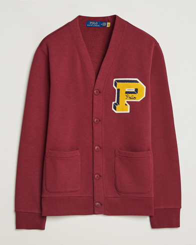 Lauren ralph lauren red shops grandpa cardigan