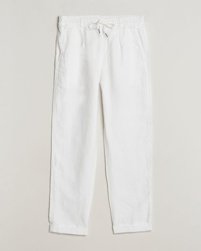  Prepster Linen Trousers Ceramice White