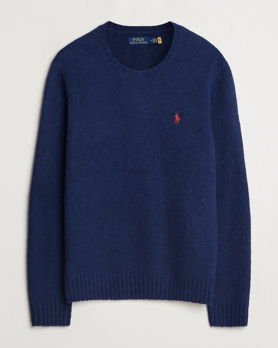 Polo Ralph Lauren Alpaca Crew Neck Sweater Bright Navy – Blau