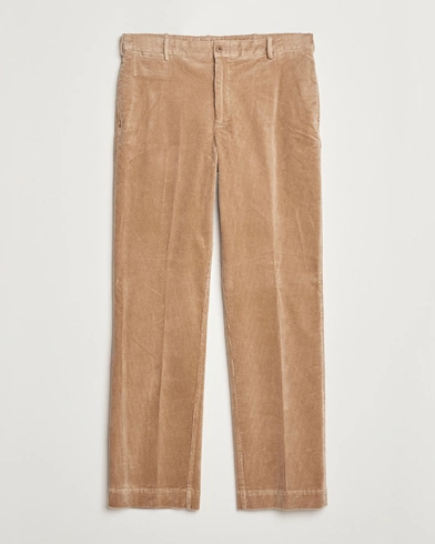  Corduroy Pleated Trousers Hazelnut