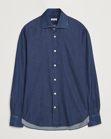  Stretch Denim Cut Away Shirt Blue Indigo