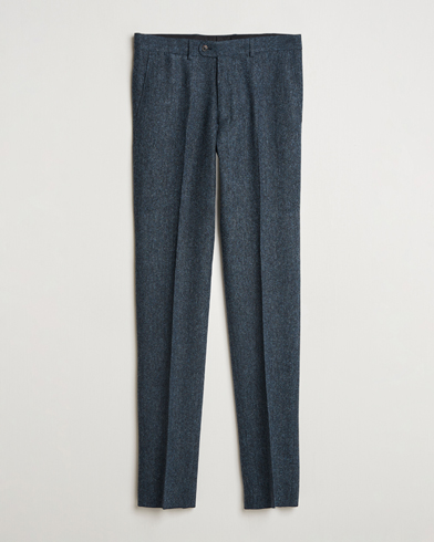  Edward Wool Donegal Trousers Navy