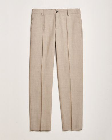  Tailored Twill Drawstring Trousers Sage Melange