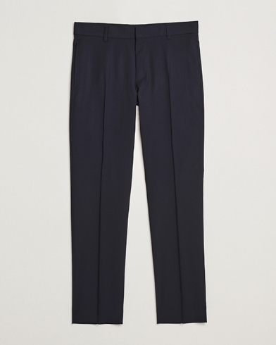  Slim Wool Trousers Dark Navy