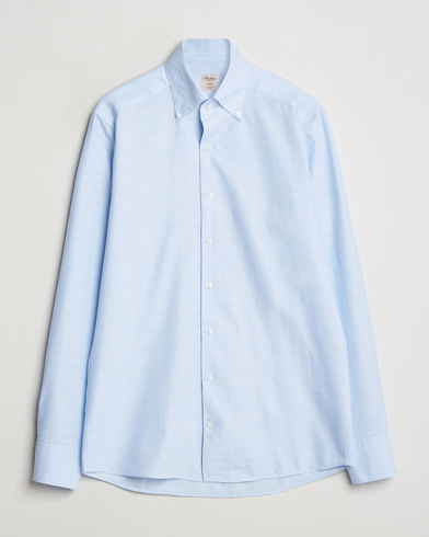  Soft Cotton One Piece Button Down Shirt Blue