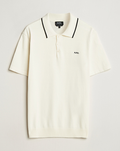  Fynn Knitted Polo White