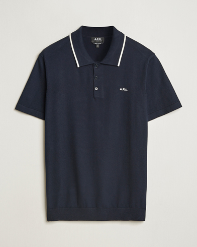  Fynn Knitted Polo Marine