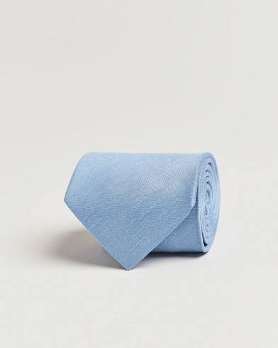  Silk/Linen Tie Light Blue