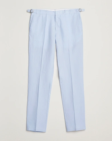  Griffon Linen Trousers Springwater Blue