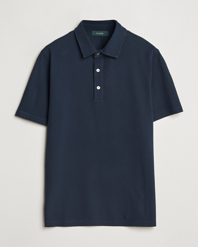  Soft Cotton Piquet Polo Navy