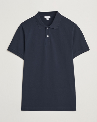  Supima Cotton Short Sleeve Pique Polo Midnight Navy