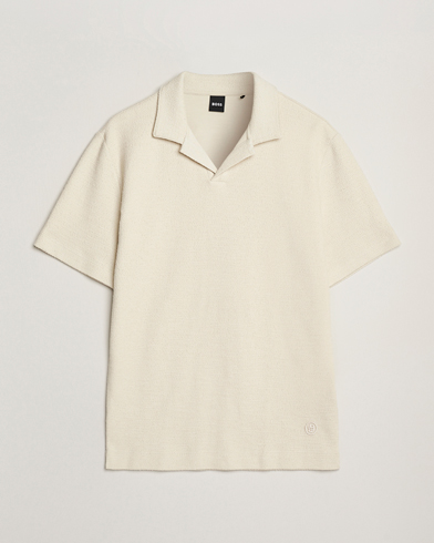  Pye Terry Knitted Polo Open White