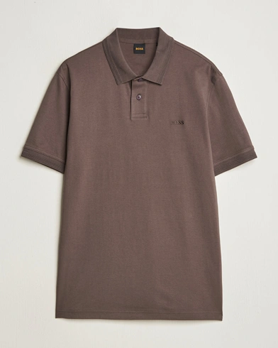  Interlock Polo Open Brown