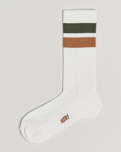 Autry Logo Socks White – Weiß