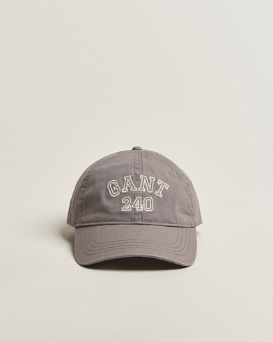 GANT 240 Mulberry Street Washed Canvas Cap Steel Grey – Grau